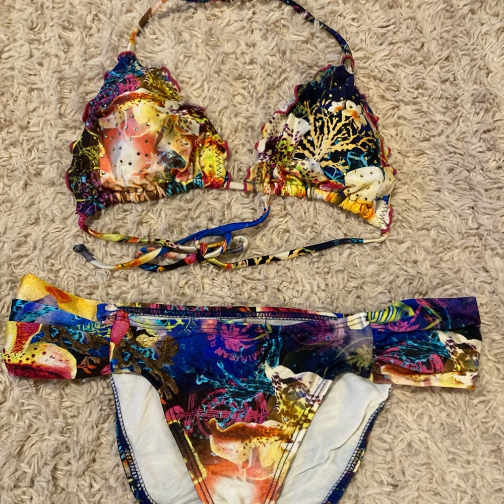 Colorful Floral Bikini Set